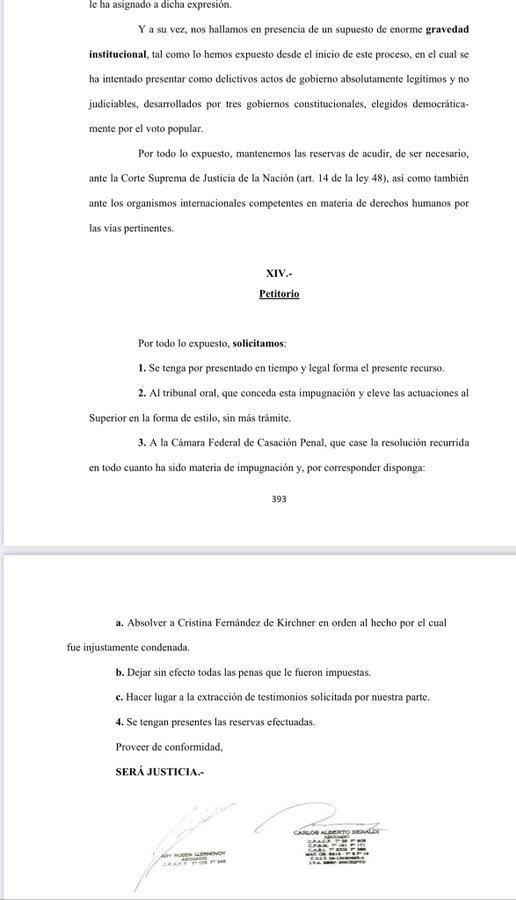 LA DEFENSA DE CFK APELÓ EL FALLO DE LA CAUSA VIALIDAD. ¿Por qué no replicaron los fiscales Mola y Luciani durante el juicio?